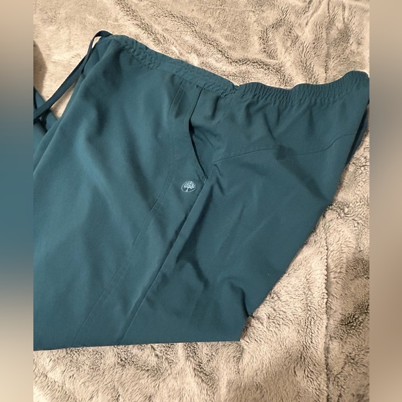 Purple Label by Healing Hands Scrub Pants XL Caribbean Blue - Picture 2 of 5